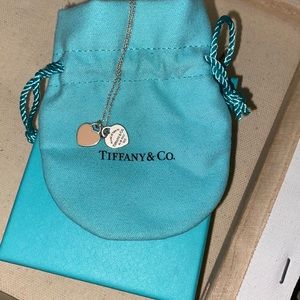 Tiffany necklace double hearts